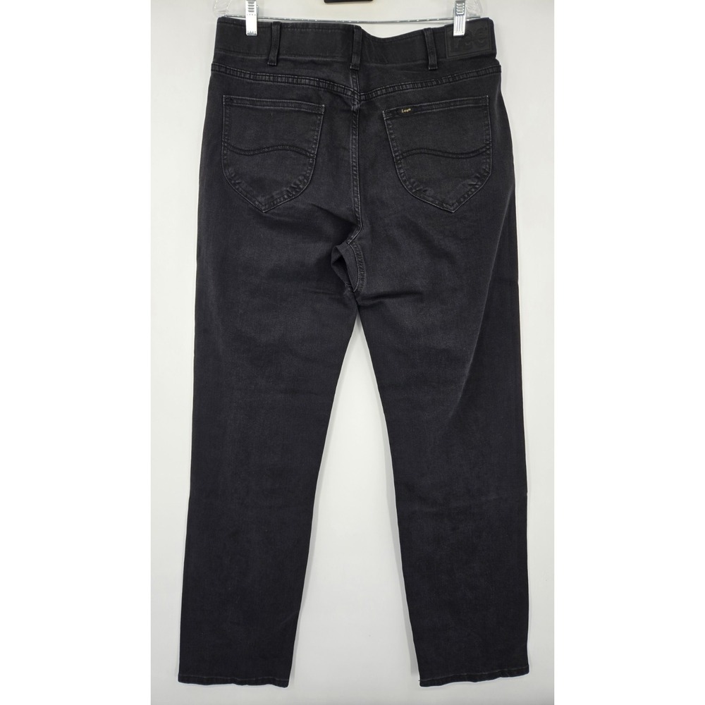 LEE EXTREME MOTION MVP Jeans Mens 35x34 Vintage Black Stretch Regular Straight - Picture 2 of 13